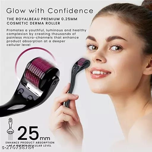 Derma Roller Hair Therapy Micro-Needle | Derma Roller for Hair re-growth &amp; Skin For Male And Female View Gallery - Pakistan