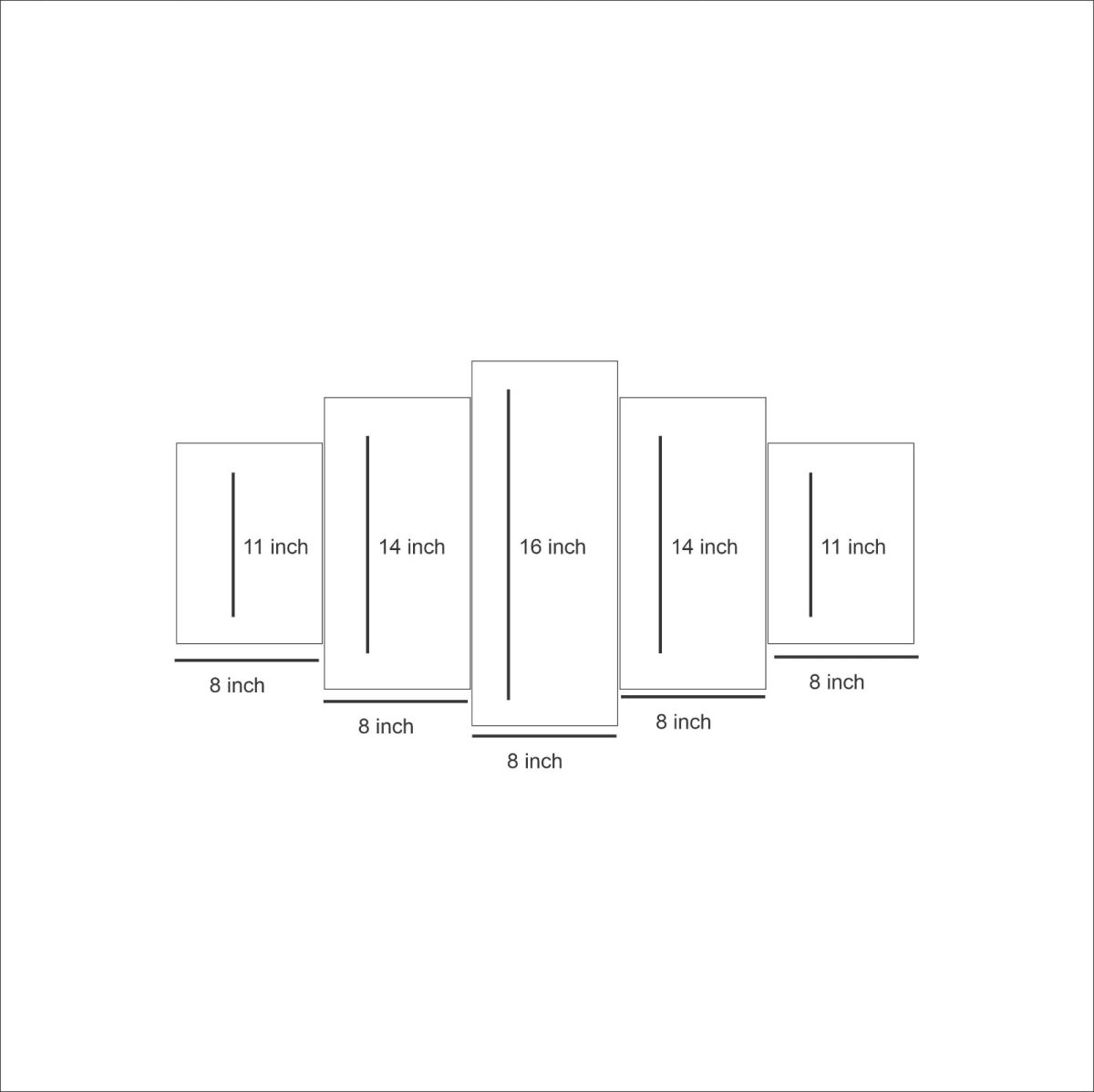 5 Piece Modular HD Printed Wall Frame View Gallery - Pakistan