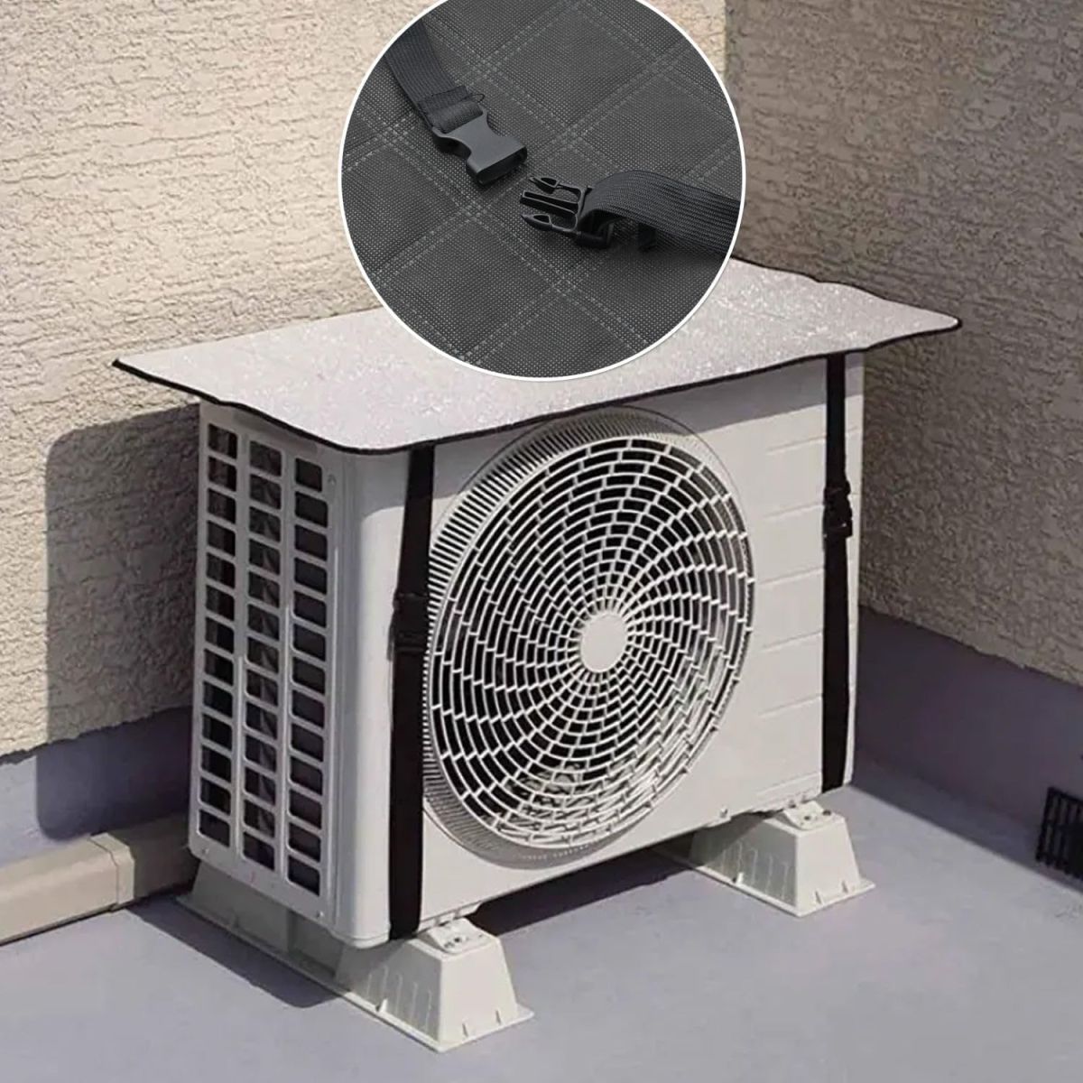 Ac Outdoor Unit Protector Heat Insulation Sunlight Shade Protector from Dust &amp; Rain - AC Cover - Ac Outer Cover - Air Conditioner Cover - 36×16 View Gallery - Pakistan