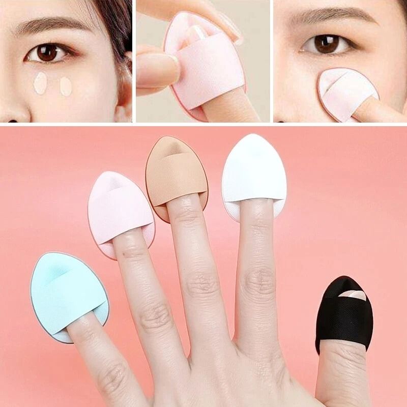 12pcs Mini Finger Powder Puff Set Air Cushion Sponge Concealer Foundation Makeup View Gallery - Pakistan