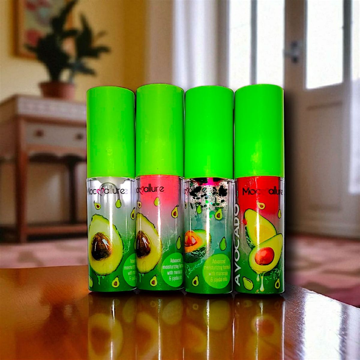 Mocallure 4 Pcs Shinning Lipgloss Set – Long-Lasting, Easy to Apply,  Lip Gloss for Makeup Lovers