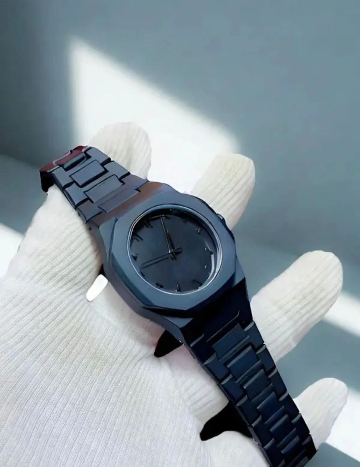 Full Black Aura Quartz Analog Watch – Lightweight Premium Design for Men & Boys (Without Box) View Gallery - Pakistan