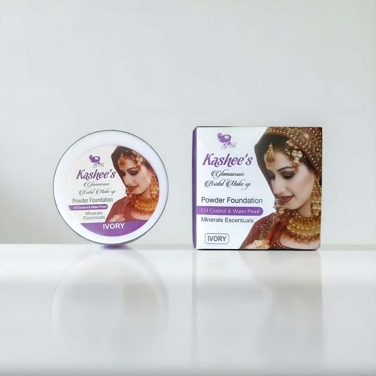 Kashee's Face Powder Foundation | Face Powder Foundation For Skin - Best Quality Makeup - Foundation For Girls - Kashee Face powder For Girls - Ivory Shade