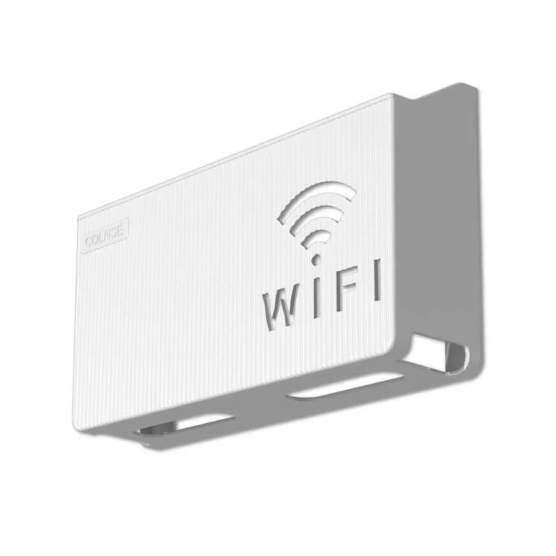 WiFi Router Shelf &amp; Cable Organizer – Wall-Mount ABS Plastic Storage Box for Routers, Power Strips &amp; Cables (Random Colors) View Gallery - Pakistan