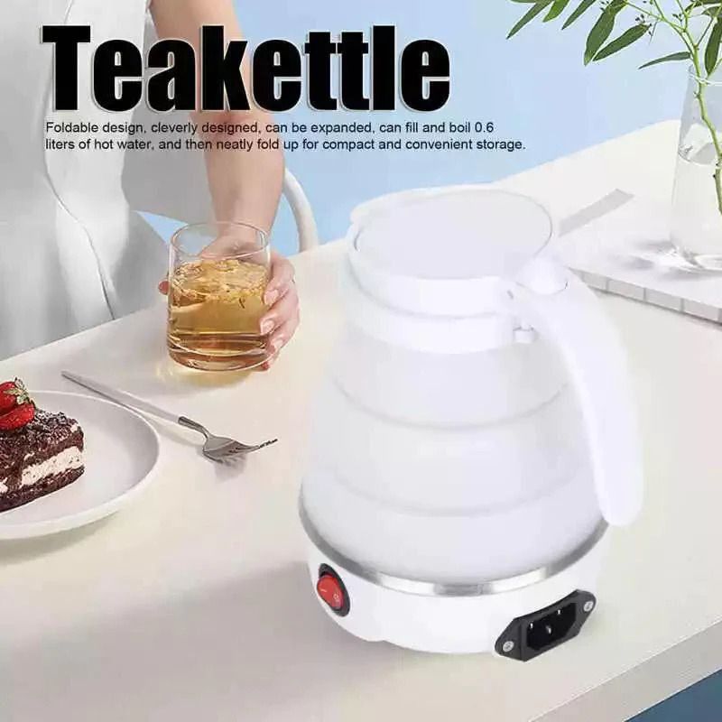 Fast Water Boiling 600 ml Portable Kettle Travel Kettle Foods Boils Quickly Silicone Small Collapsible Foldable Electric Sports Bottle ( Random Color ) View Gallery - Pakistan
