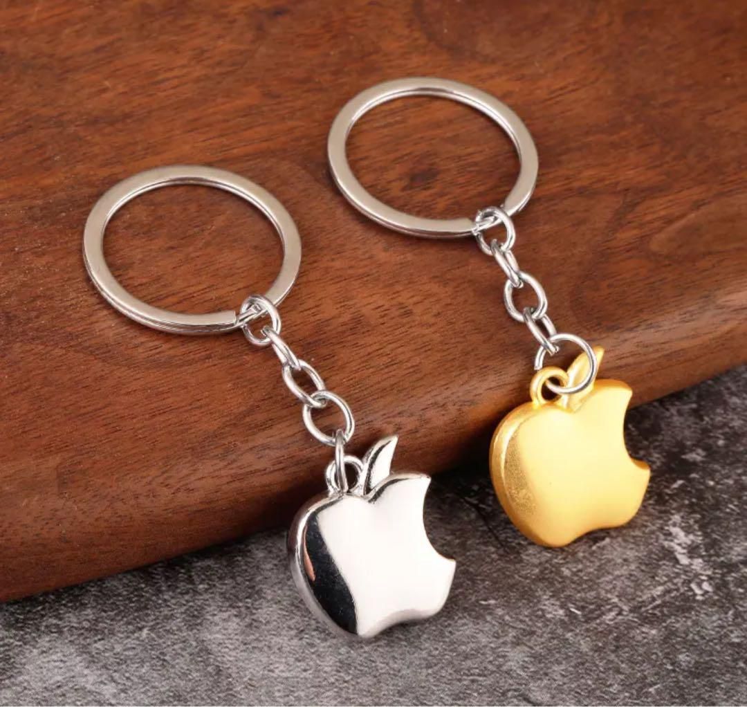 01 PCs Apple Design Keychain | Best Quality Key Chain | Key-Chain For Motorcyles - KeyChain For Cars ( Random Color )