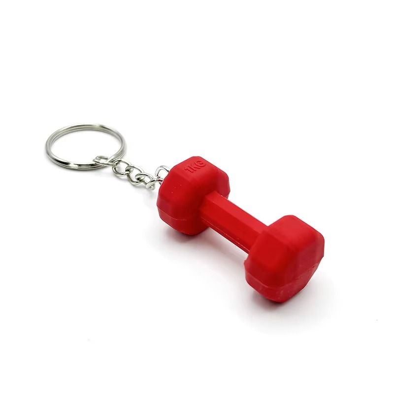 01 PCs Dumbbell Keychain Pendant PVC Barbell Men Car Key Chain Creative Sport Fitness Club Commemorative Small Gift | Key-Chain For Boys &amp; Men's ( Random Color ) View Gallery - Pakistan