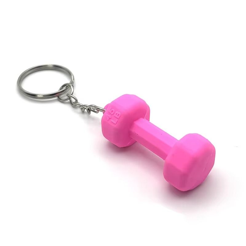 01 PCs Dumbbell Keychain Pendant PVC Barbell Men Car Key Chain Creative Sport Fitness Club Commemorative Small Gift | Key-Chain For Boys &amp; Men's ( Random Color ) View Gallery - Pakistan