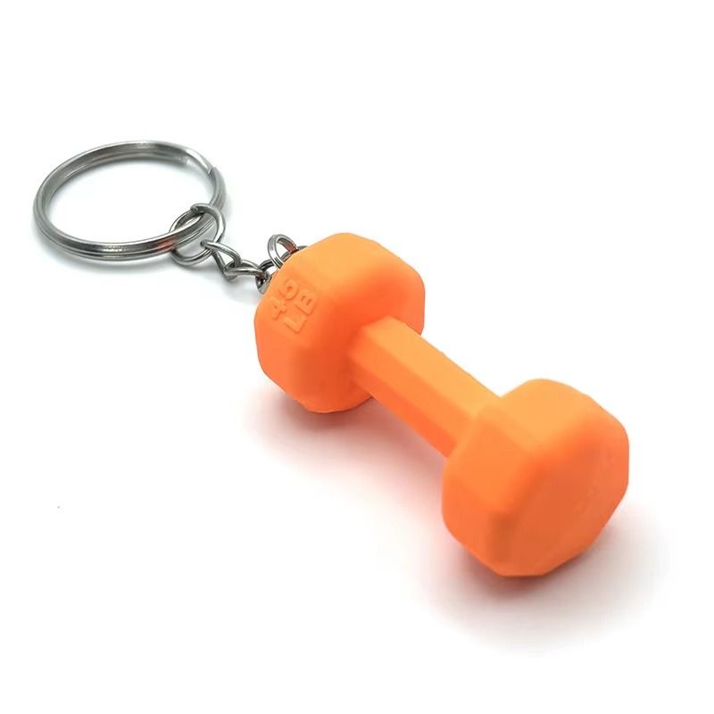 01 PCs Dumbbell Keychain Pendant PVC Barbell Men Car Key Chain Creative Sport Fitness Club Commemorative Small Gift | Key-Chain For Boys &amp; Men's ( Random Color ) View Gallery - Pakistan