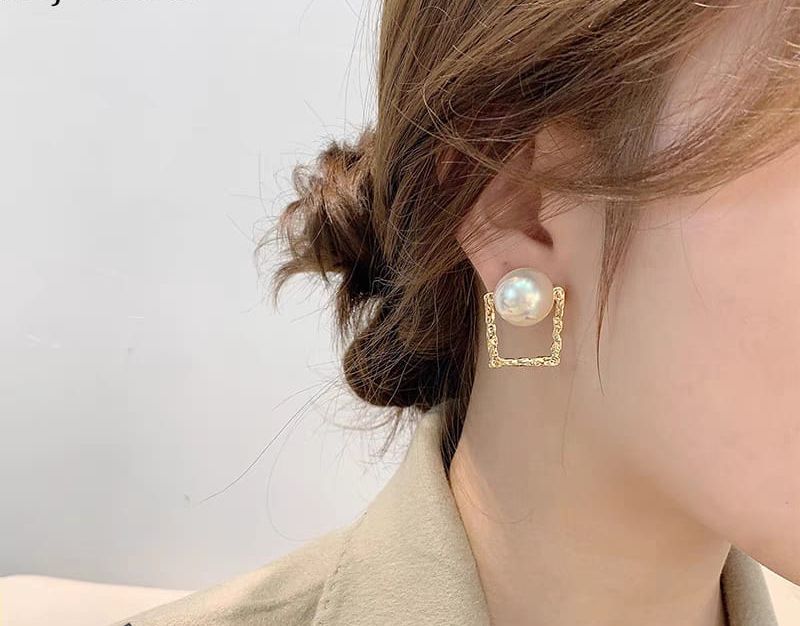 Korean Square Pearl Shape Earing | Ethnic wear | Casual wear for girls