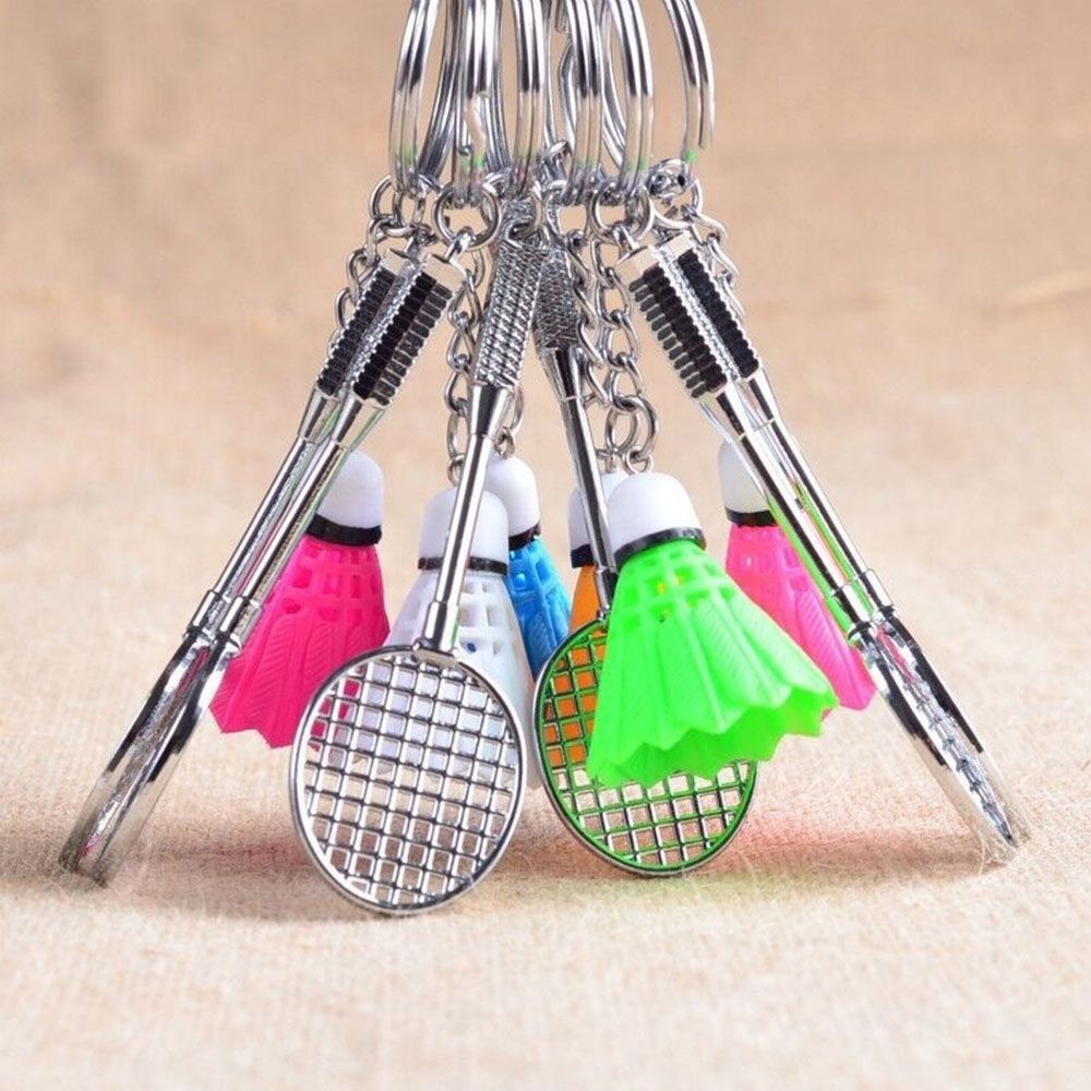 01 PCs Metal Badminton Racket &amp; Ball Keychain – Stylish Keyring Gift for Girls’ Bags &amp; Boys | Random Color Key-Chain View Gallery - Pakistan