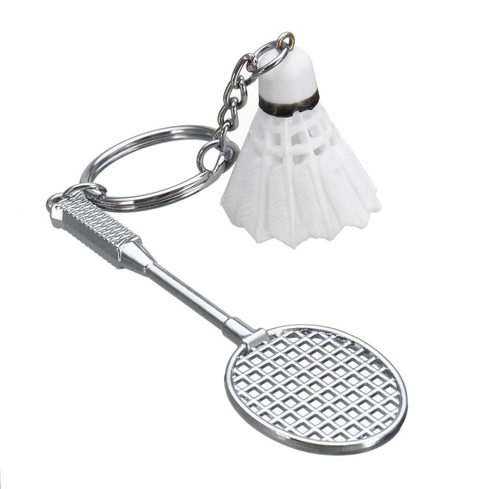01 PCs Metal Badminton Racket &amp; Ball Keychain – Stylish Keyring Gift for Girls’ Bags &amp; Boys | Random Color Key-Chain View Gallery - Pakistan