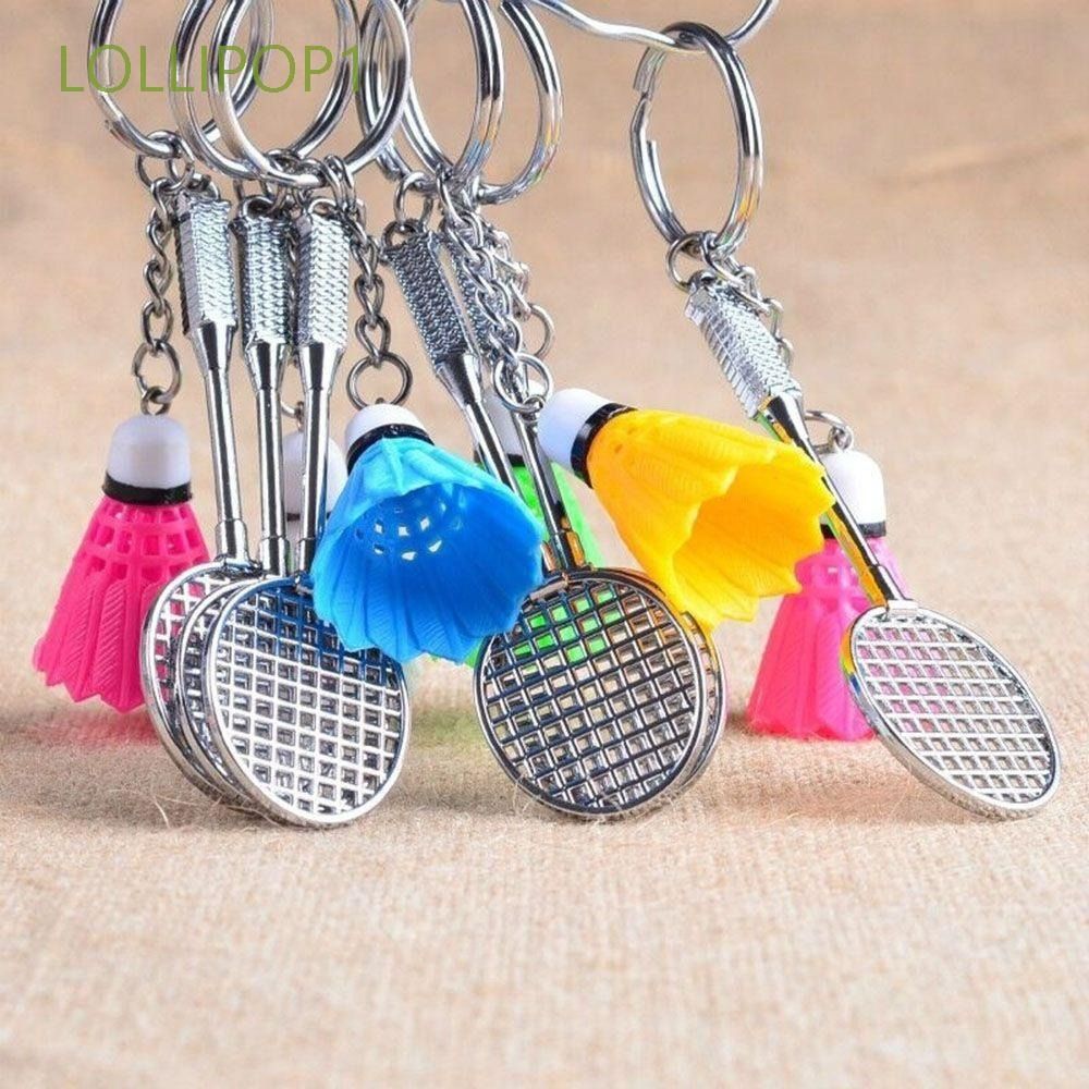 01 PCs Metal Badminton Racket &amp; Ball Keychain – Stylish Keyring Gift for Girls’ Bags &amp; Boys | Random Color Key-Chain View Gallery - Pakistan