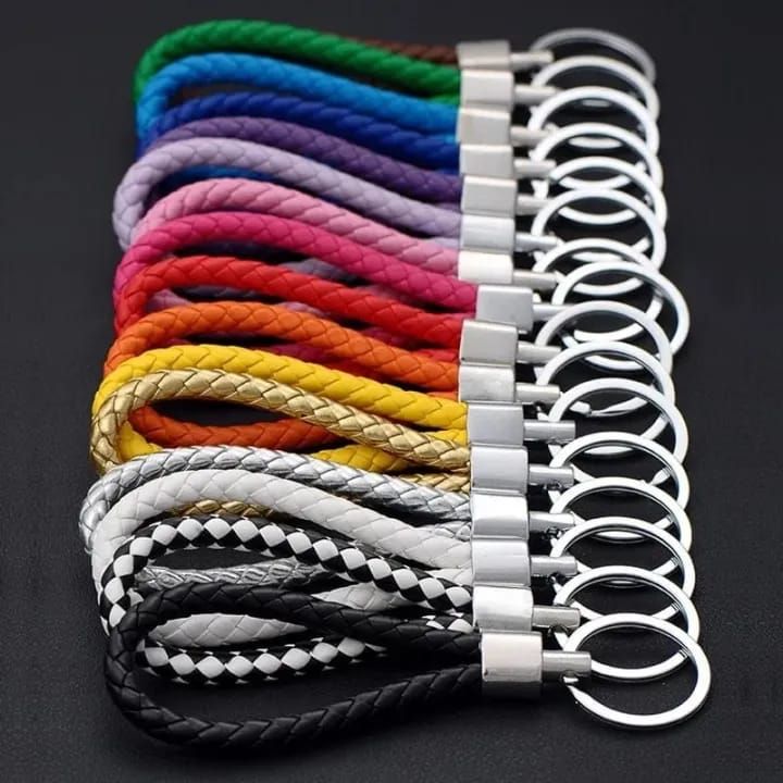 01 PCs Multi Color Braided Design Keychain | Best Quality Keychain ( Random Color ) - Key-Chain For Bikes &amp; Cars View Gallery - Pakistan