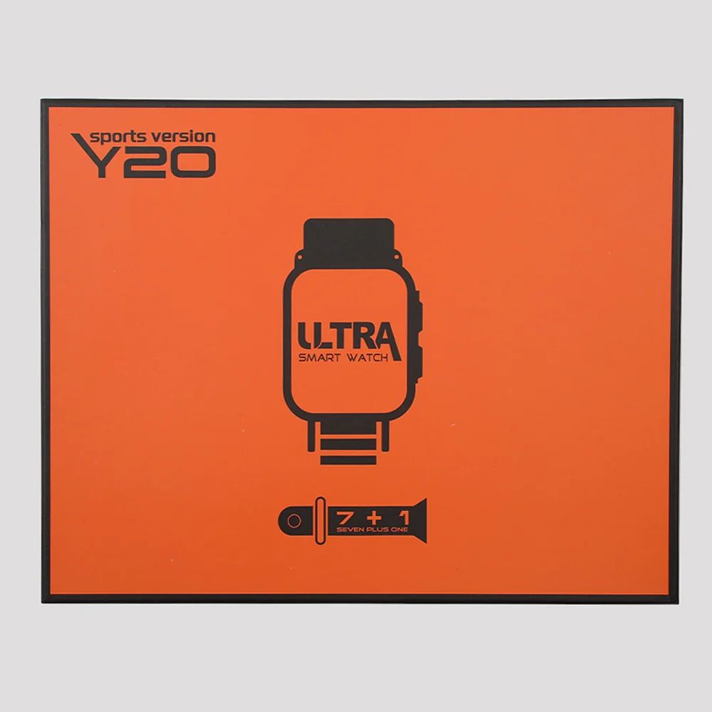 Y20 Ultra Sports Version Smart Watch | Smart Watch For Boys | Smart Watch For Men - Digital Watch | 7 + 1 Strap Smart Watch - Random Color View Gallery - Pakistan