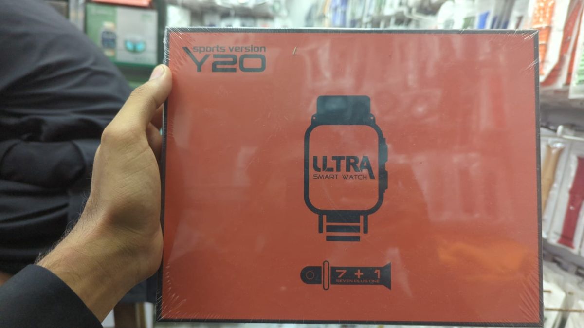 Y20 Ultra Sports Version Smart Watch | Smart Watch For Boys | Smart Watch For Men - Digital Watch | 7 + 1 Strap Smart Watch - Random Color View Gallery - Pakistan