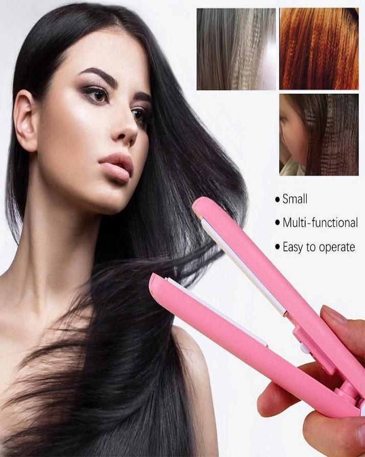 Mini Portable Hair Straightner / Air Smooth, Silky, Frizz-free And Healthy. (with Packing Box) (random Color) View Gallery - Pakistan