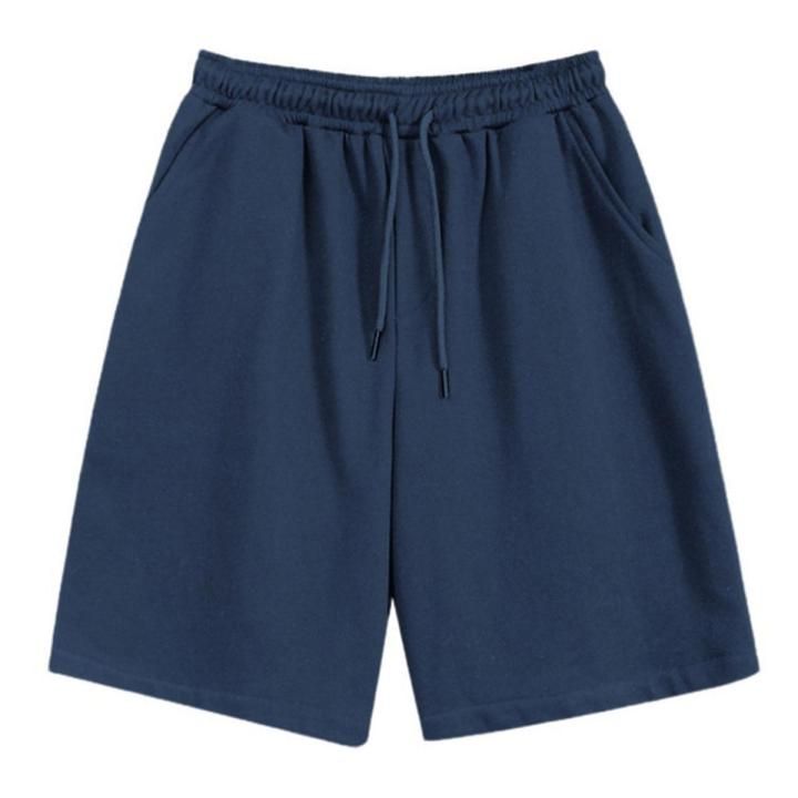 Men’s Navy Blue Jersey Shorts – Comfortable Casual Wear