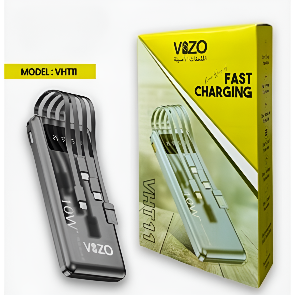 VHT-11 – 10,000mAh Full-Size Power Bank | Vizo VHT-11 Power Bank For Android - Power Bank For Mobile Phone - Vht11 View Gallery - Pakistan
