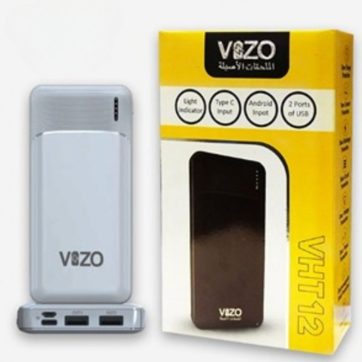 VHT-12 – 10,000mAh Full-Size Power Bank | Vizo VHT-12 Power Bank | Best Quality Power Bank Vht12 - Android Power Bank - Random Color View Gallery - Pakistan