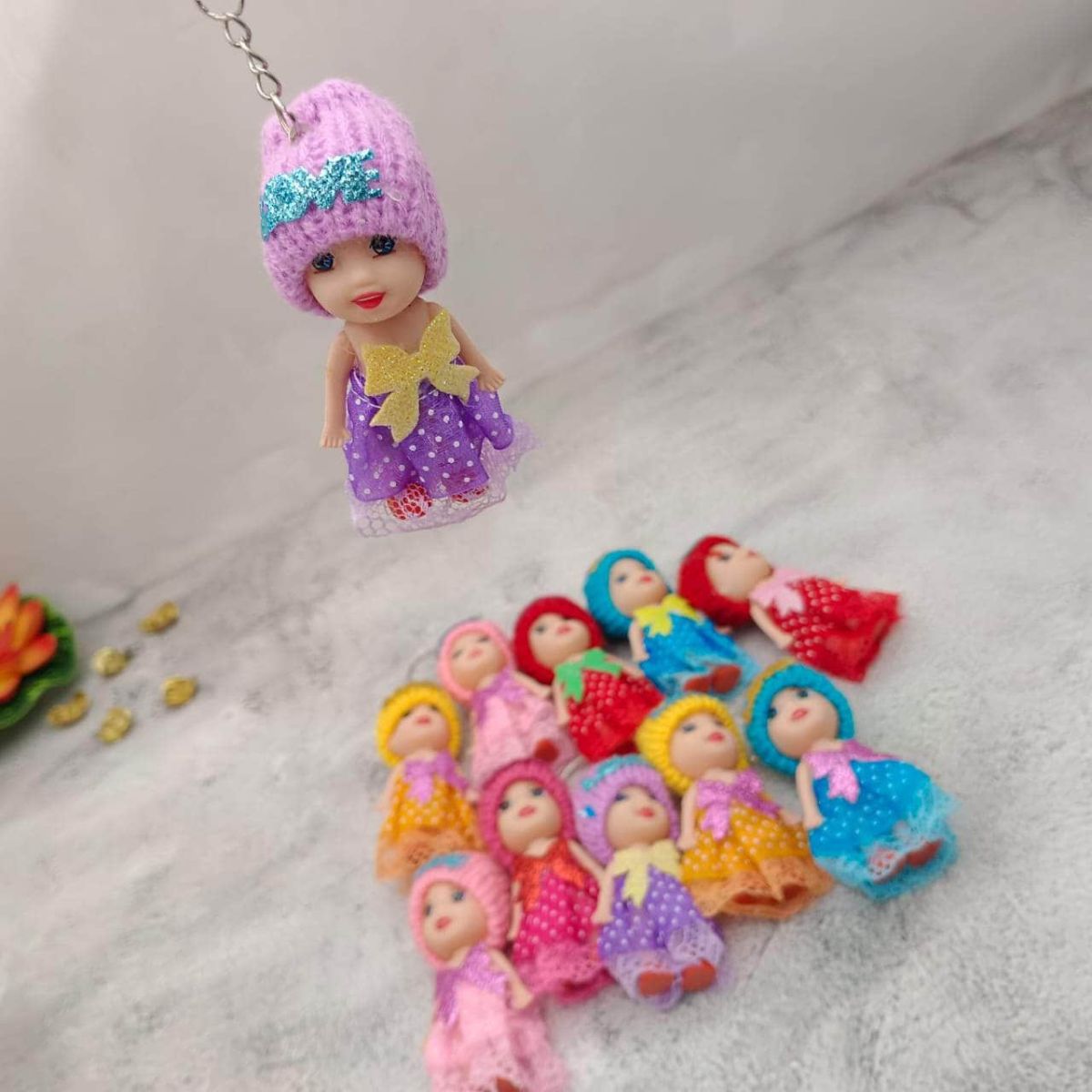 Small Size Doll Key chain For Girls Key Ring Key Holder Key Chain (Random color) View Gallery - Pakistan
