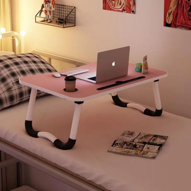 Wooden Laptop Table - Laptop Stand - Floor Table - Laptop table - Drawing Desk - Bed Tray Table Fold-able - Table Notebook Stand Reading Holder - Study Table - Portable Desk - Random Color View Gallery - Pakistan