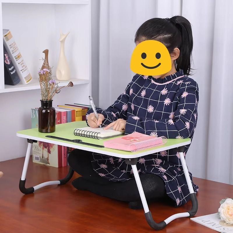 Wooden Laptop Table - Laptop Stand - Floor Table - Laptop table - Drawing Desk - Bed Tray Table Fold-able - Table Notebook Stand Reading Holder - Study Table - Portable Desk - Random Color View Gallery - Pakistan
