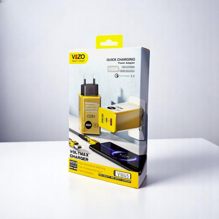 Vw45 – Volt Series PD Fast Charger (45W Max) | Best Quality Charger - Vizo Vw45 Charger  View Gallery - Pakistan