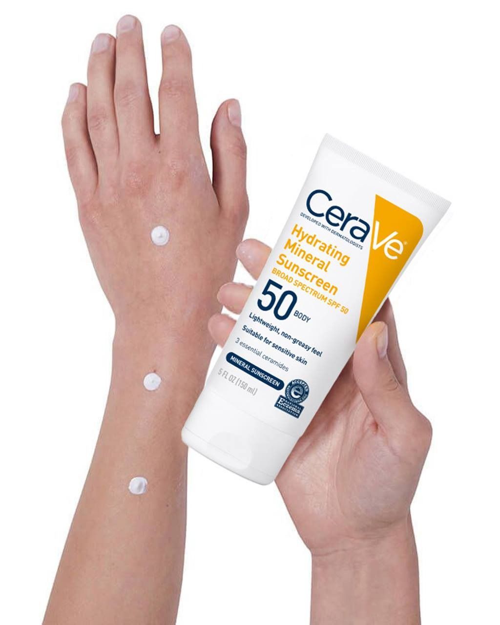 CeraVe Hydrating Mineral Sunscreen SPF 100 ml - CeraVe Hydrating Sun Block | Best Skin Care Sunscreen View Gallery - Pakistan