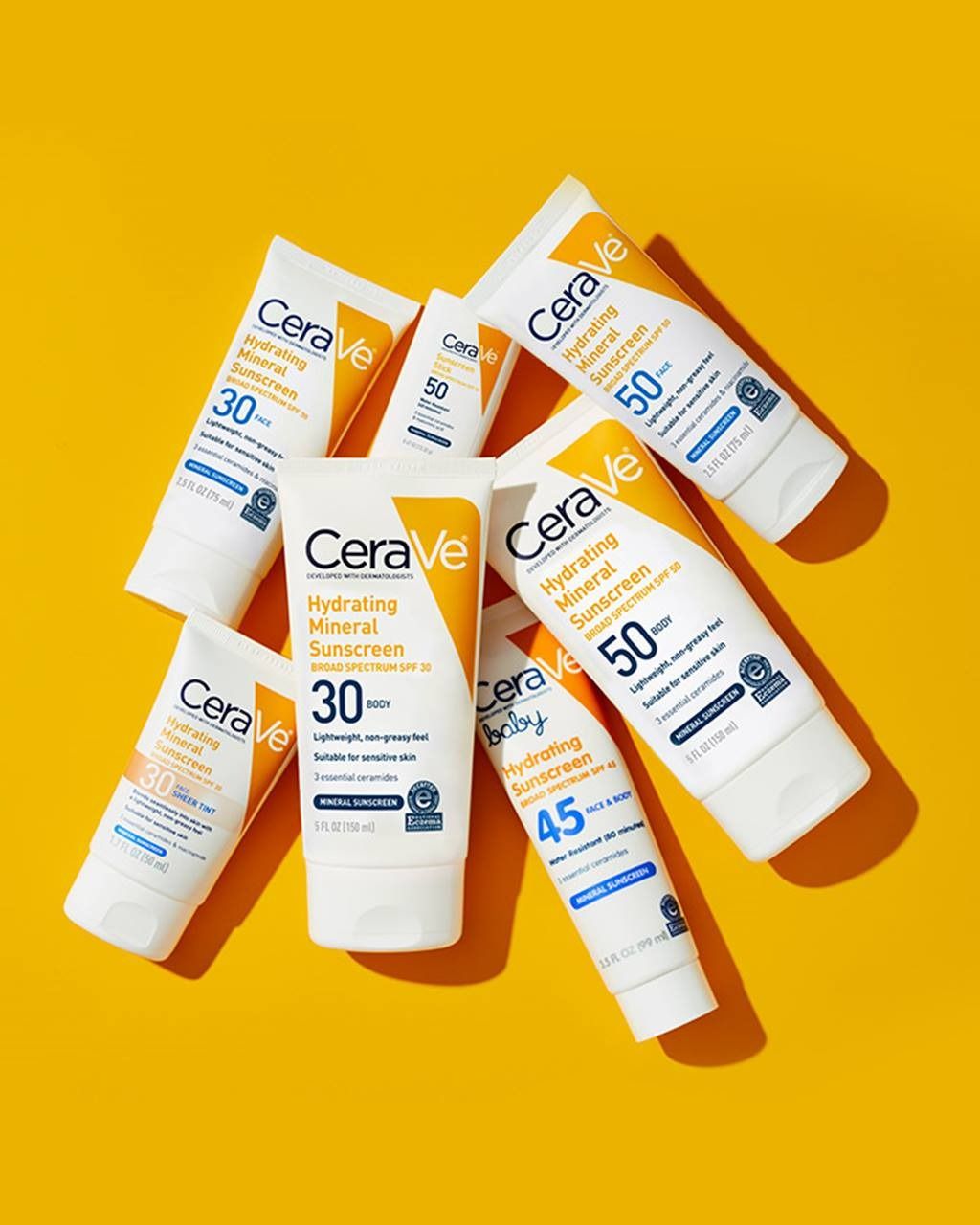 CeraVe Hydrating Mineral Sunscreen SPF 100 ml - CeraVe Hydrating Sun Block | Best Skin Care Sunscreen View Gallery - Pakistan
