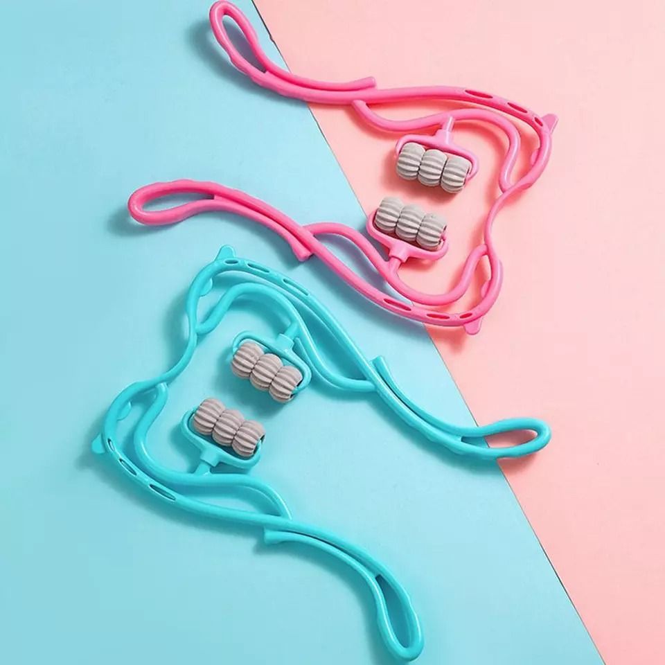 6 Wheel Pressure Point Neck Massager Relieve Neck, Back And Shoulder Pain (Random Color) View Gallery - Pakistan