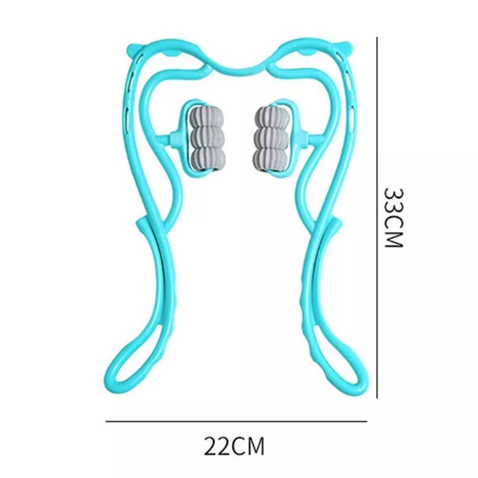 6 Wheel Pressure Point Neck Massager Relieve Neck, Back And Shoulder Pain (Random Color) View Gallery - Pakistan
