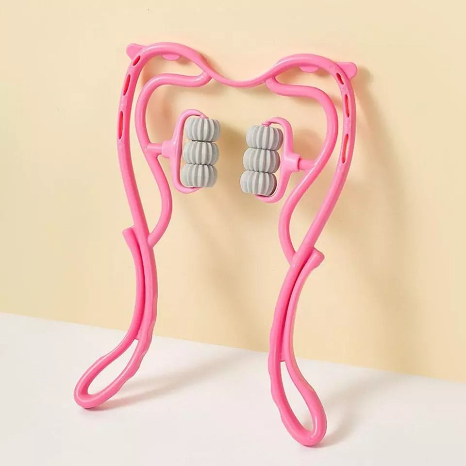 6 Wheel Pressure Point Neck Massager Relieve Neck, Back And Shoulder Pain (Random Color) View Gallery - Pakistan