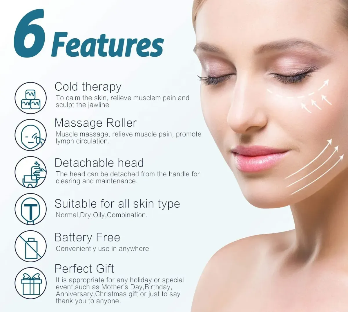 MARZAHAR Ice Roller for Face &amp; Eye Puffiness Relief, Cold Gel Ice Face Roller Massager - Ice Roller Cool Roller For Face Eye Body Facial Shaping Anti Wrinkle Ice Roller Massager Smooth Skin ( Random Color ) View Gallery - Pakistan