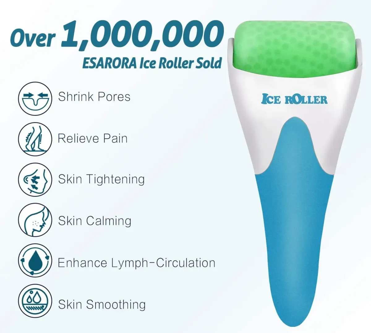 MARZAHAR Ice Roller for Face &amp; Eye Puffiness Relief, Cold Gel Ice Face Roller Massager - Ice Roller Cool Roller For Face Eye Body Facial Shaping Anti Wrinkle Ice Roller Massager Smooth Skin ( Random Color ) View Gallery - Pakistan