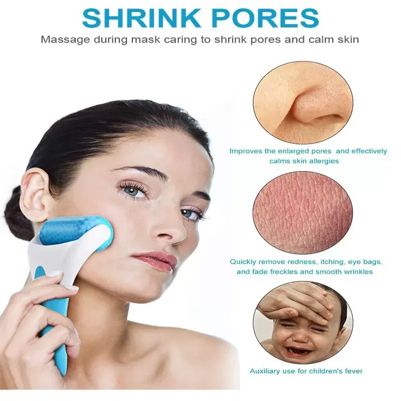 MARZAHAR Ice Roller for Face &amp; Eye Puffiness Relief, Cold Gel Ice Face Roller Massager - Ice Roller Cool Roller For Face Eye Body Facial Shaping Anti Wrinkle Ice Roller Massager Smooth Skin ( Random Color ) View Gallery - Pakistan
