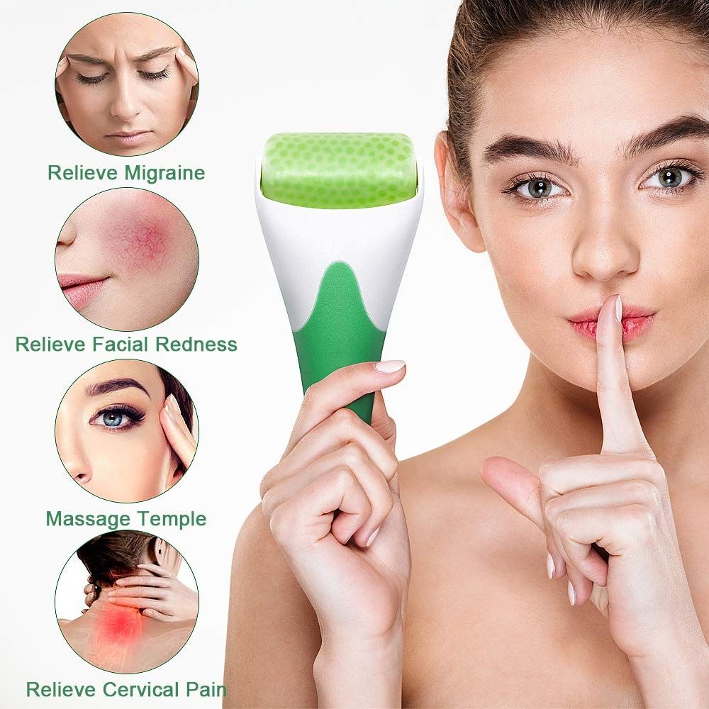 MARZAHAR Ice Roller for Face &amp; Eye Puffiness Relief, Cold Gel Ice Face Roller Massager - Ice Roller Cool Roller For Face Eye Body Facial Shaping Anti Wrinkle Ice Roller Massager Smooth Skin ( Random Color ) View Gallery - Pakistan