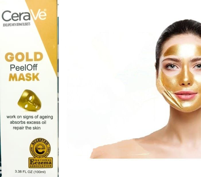 CeraVe Radiant Glow Peel-Off Gold Mask – Deep Cleansing &amp; Brightening Facial Treatment – 100ml View Gallery - Pakistan