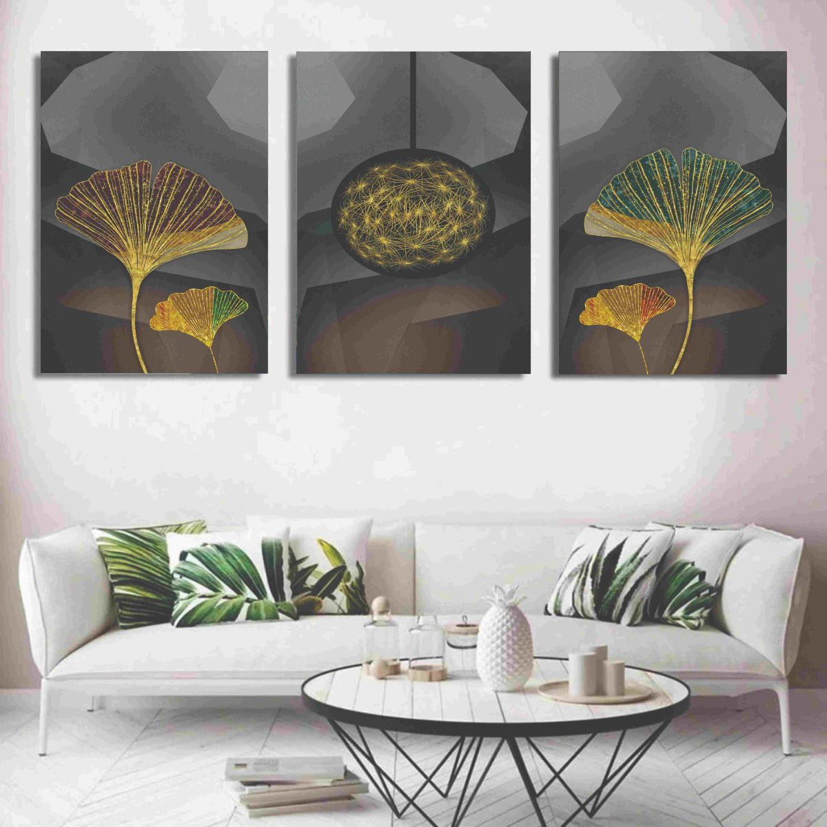 Set of 3 Wall Art Wooden Phototile Frames for Wall Decor
