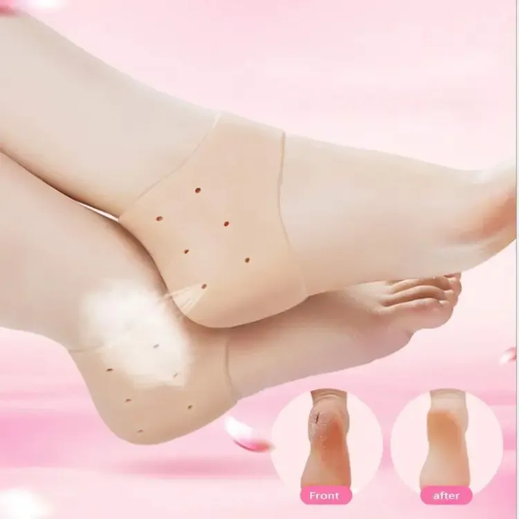 Half Heel Pain Anti-Crack Silicone Set – Unisex Anti-Crack Pain Relief - 01 Pair View Gallery - Pakistan
