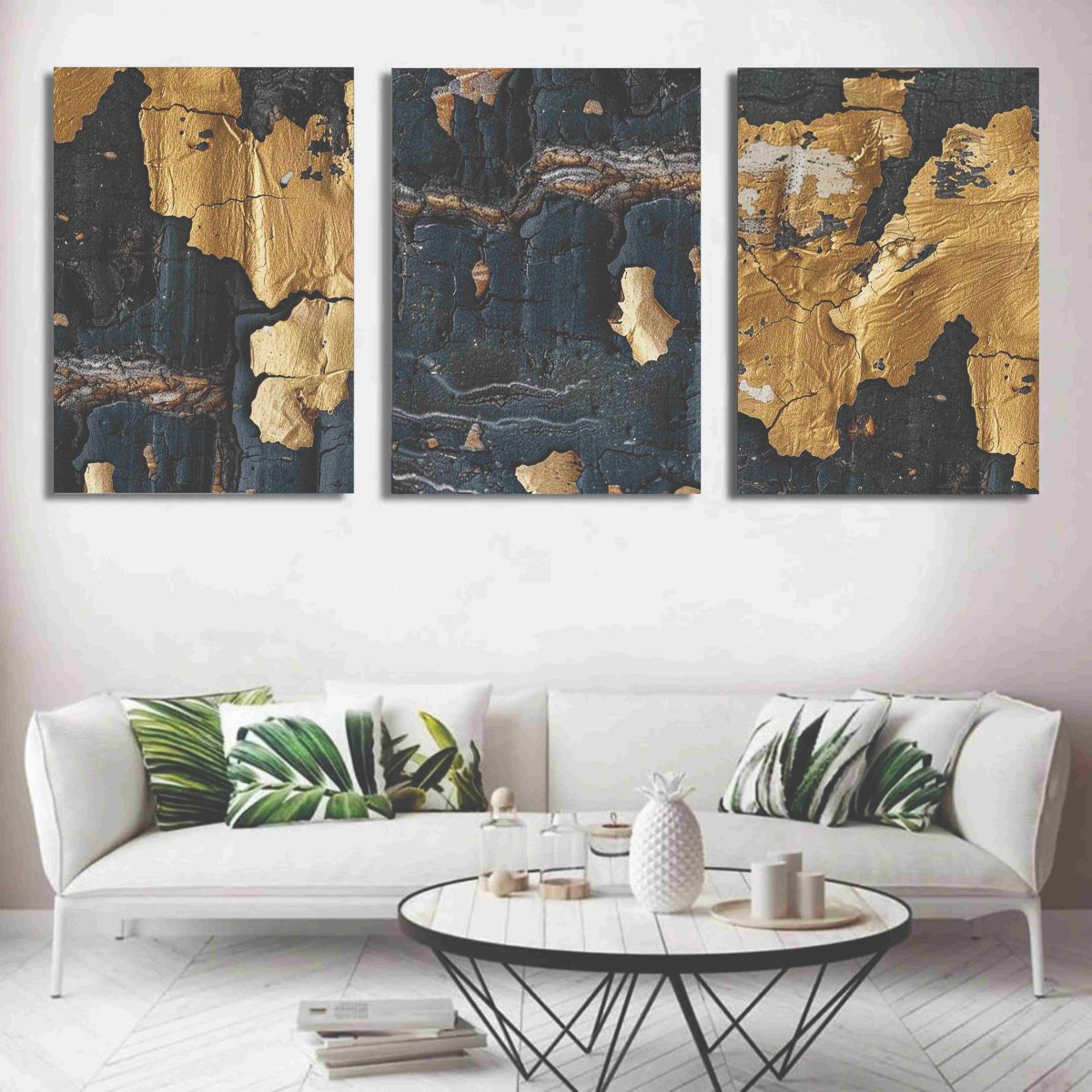 Set of 3 Wall Art Wooden Phototile Frames for Wall Decor