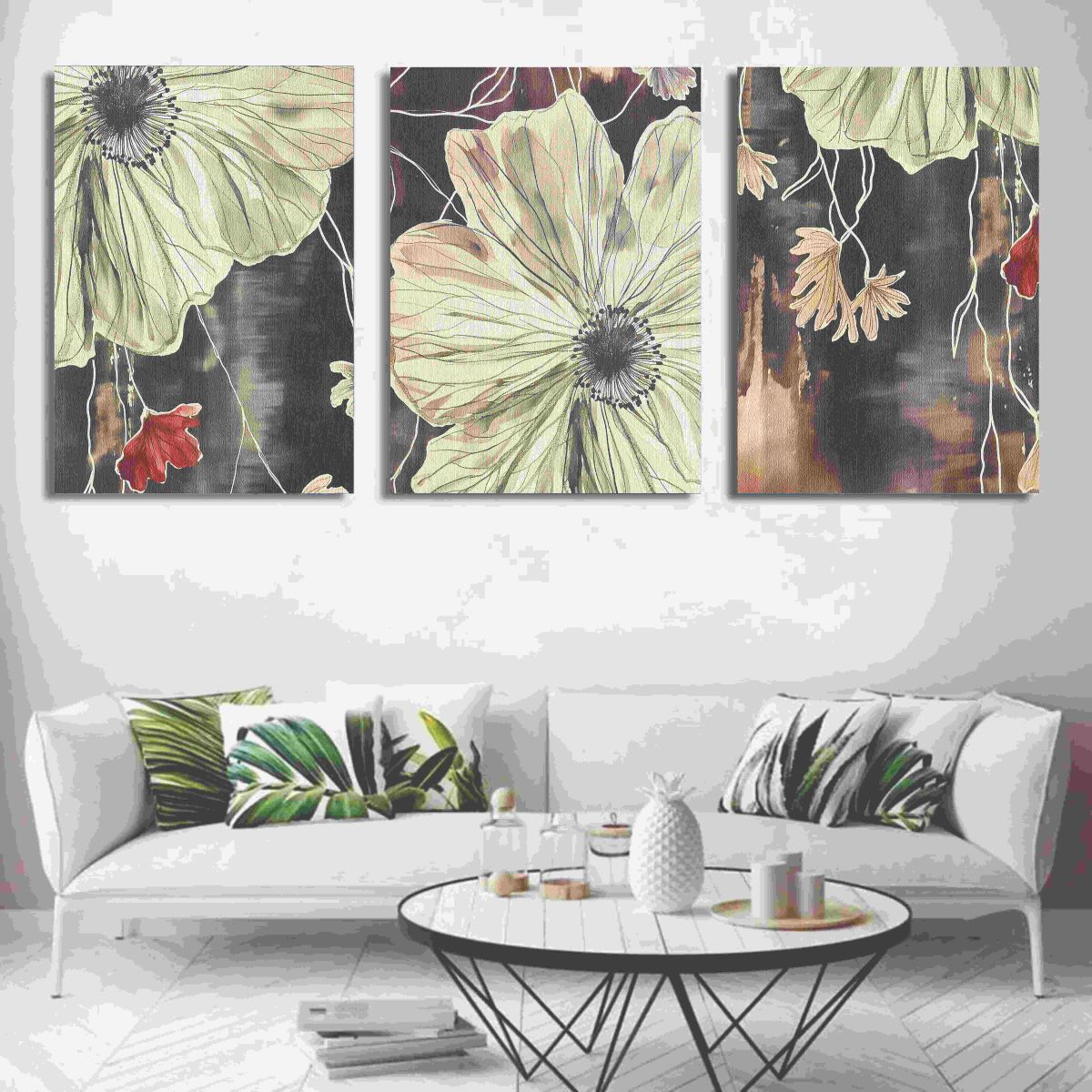 Set of 3 Wall Art Wooden Phototile Frames for Wall Decor