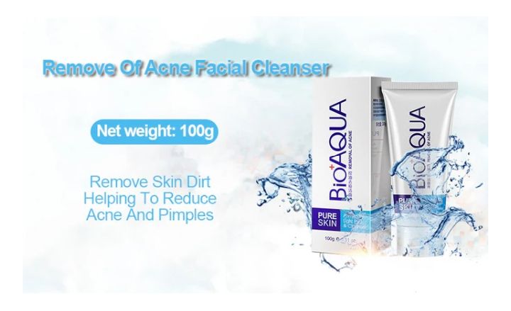 BIOAQUA Anti Acne Cleanser For Removal Of Acne - 100ml View Gallery - Pakistan