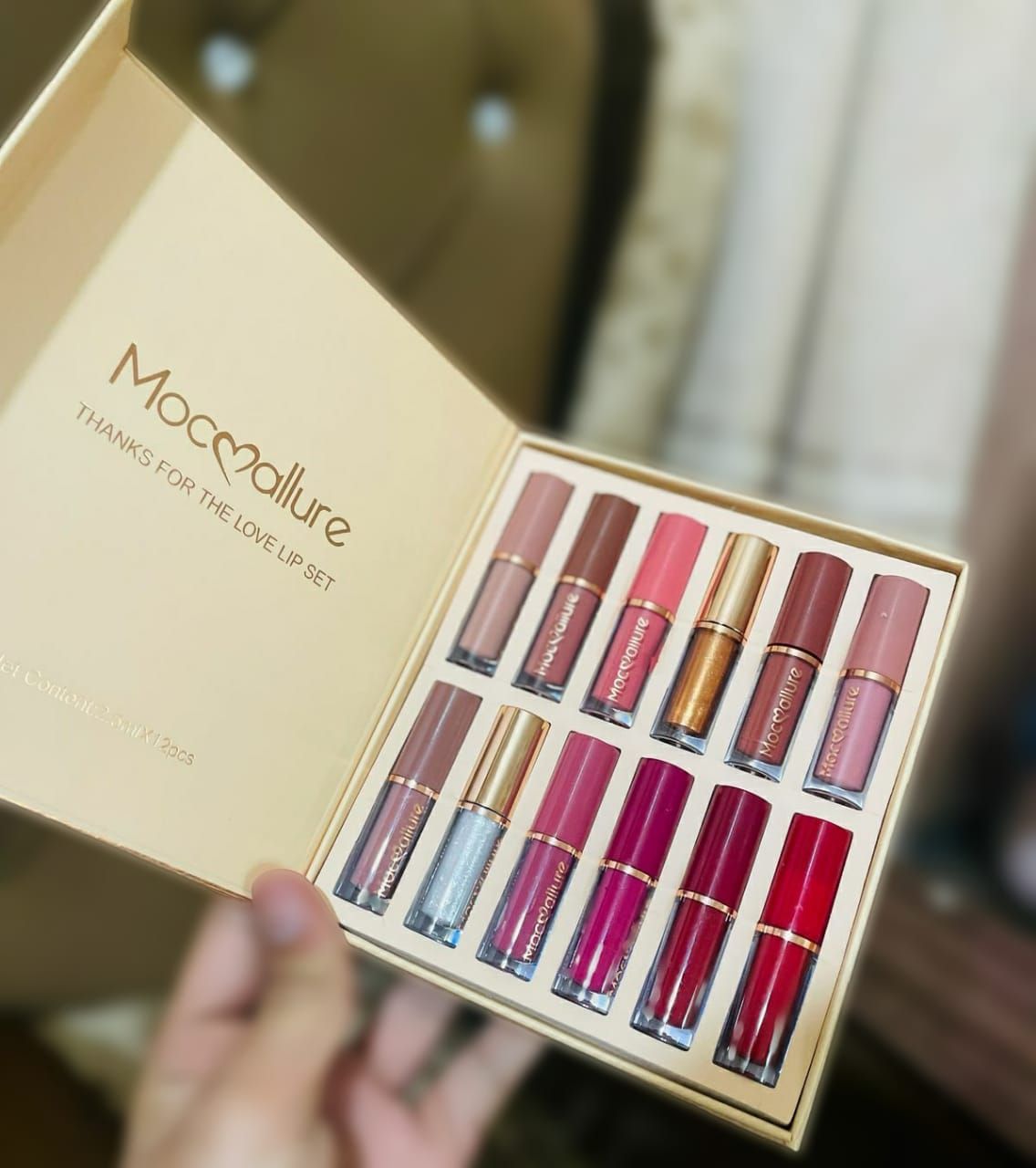 12 Pcs Mocallure Transparent Clear Lip Gloss | High Pigment Lipgloss Set | Best Quality Lipgloss Set View Gallery - Pakistan