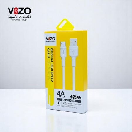 V4A Micro Fast Charging Cable | VIZO V4A (Micro USB) | Micro USB Cable For Mobile Phone | V4A Cable | Cable For Mobile View Gallery - Pakistan