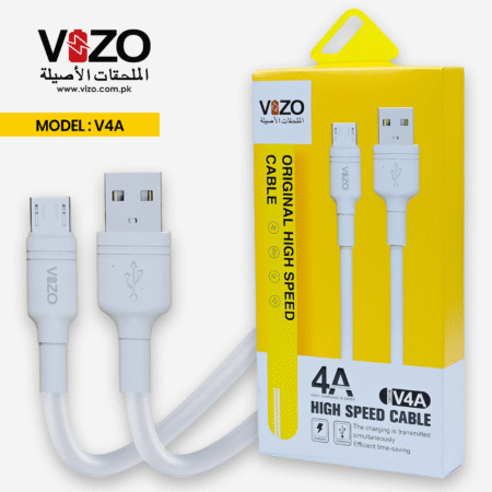 V4A Micro Fast Charging Cable | VIZO V4A (Micro USB) | Micro USB Cable For Mobile Phone | V4A Cable | Cable For Mobile View Gallery - Pakistan