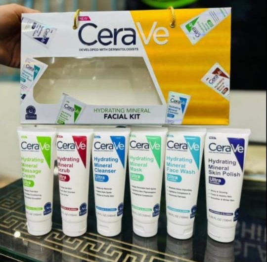 Pack of 06 CeraVe Hydrating Mineral Facial Kit | Best Quality Hydrating Mineral Facial Kit View Gallery - Pakistan