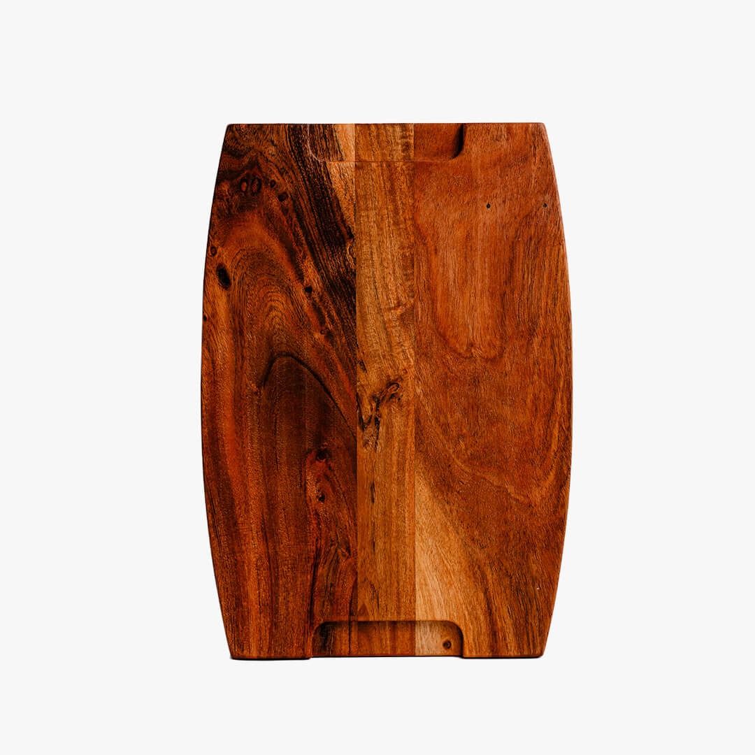 Acacia Parabola Face-Grain Cutting Board – 14” x 10” x 2” | Durable &amp; Stylish Butcher Block for Kitchen Prep &amp; Serving View Gallery - Pakistan