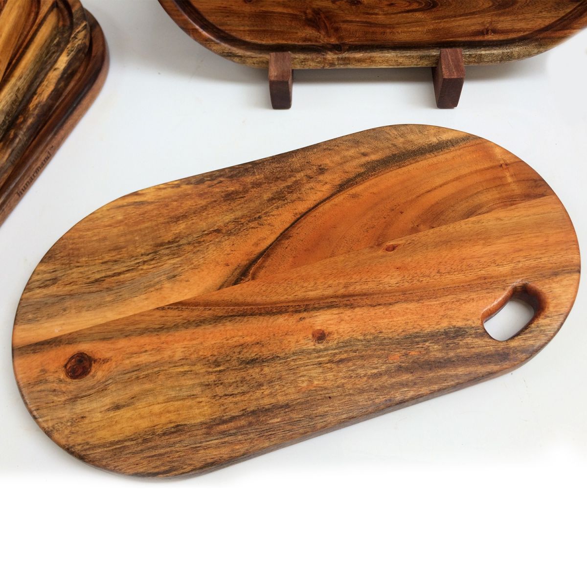 Premium Oblong Acacia Wood Chopping Board – 17 x 9 x 2 Inches View Gallery - Pakistan
