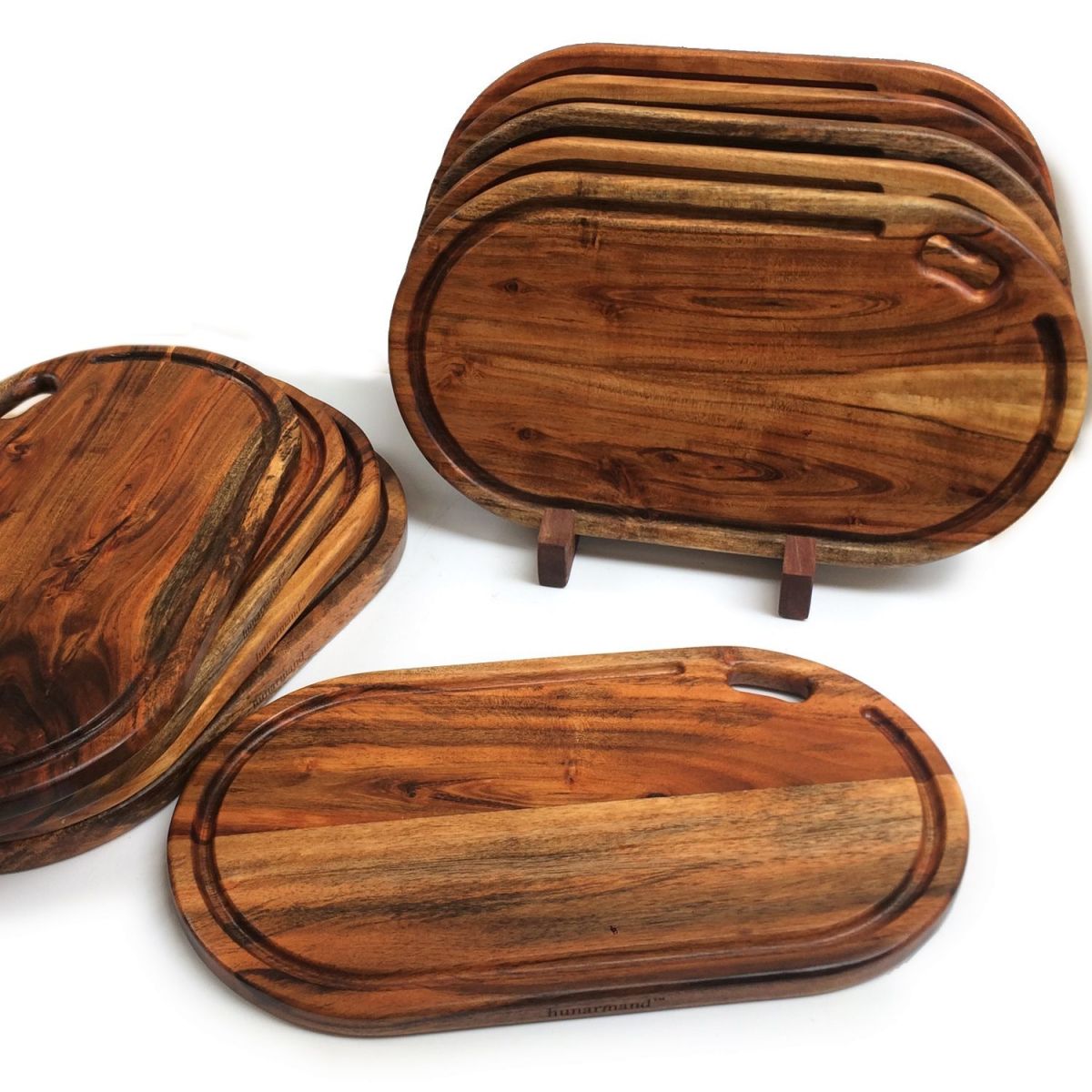 Premium Oblong Acacia Wood Chopping Board – 17 x 9 x 2 Inches View Gallery - Pakistan